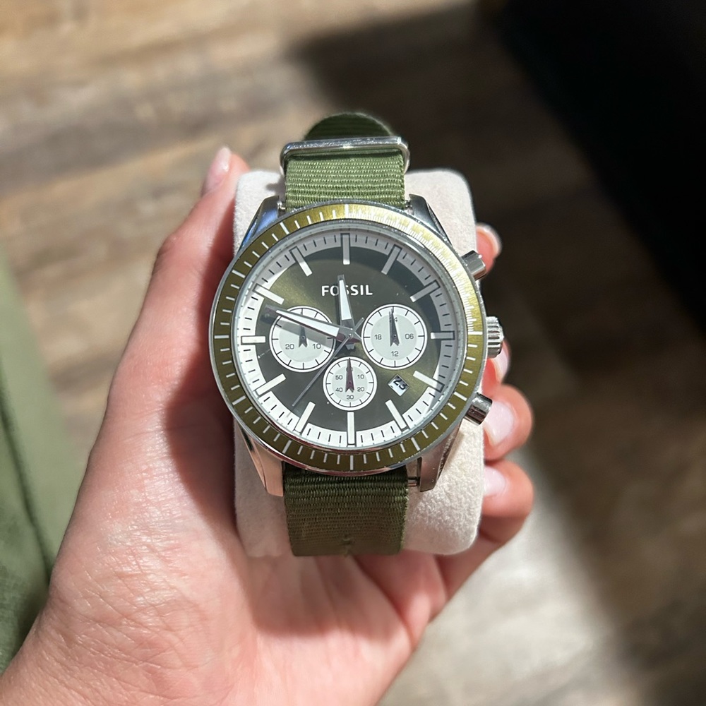Fossil Watch olive green